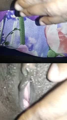 Teasing Spreading My Wet Hairy Pussy Closeup