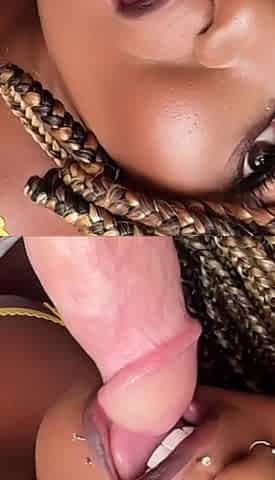 POV Black Sucking on Scott Stark's BWC ~ Interracial Blow job
