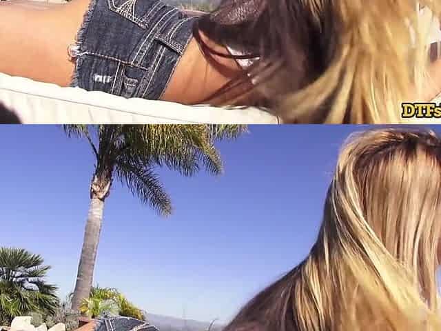 DTFsluts - Outdoor anal doxy Kat Dior gets stretched out