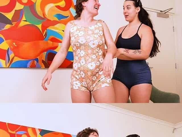 Hairy lesbian gives rimjob before getting fingered