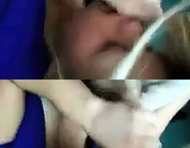 Big-Titted Blonde Junkie Sucks Cock for Fix