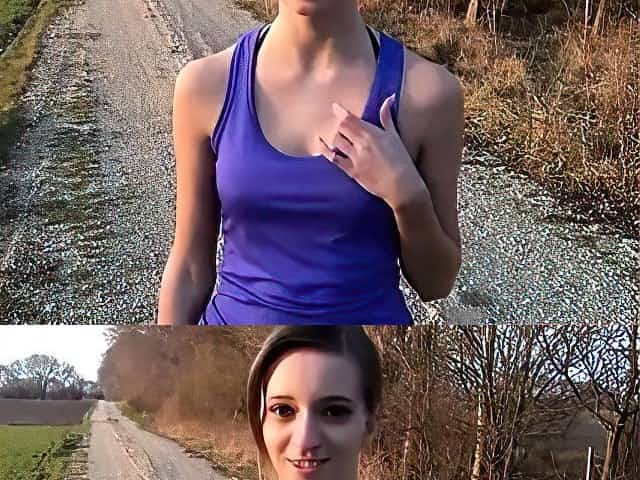 Duerre Joggingfotze drau wissen weggeballert!