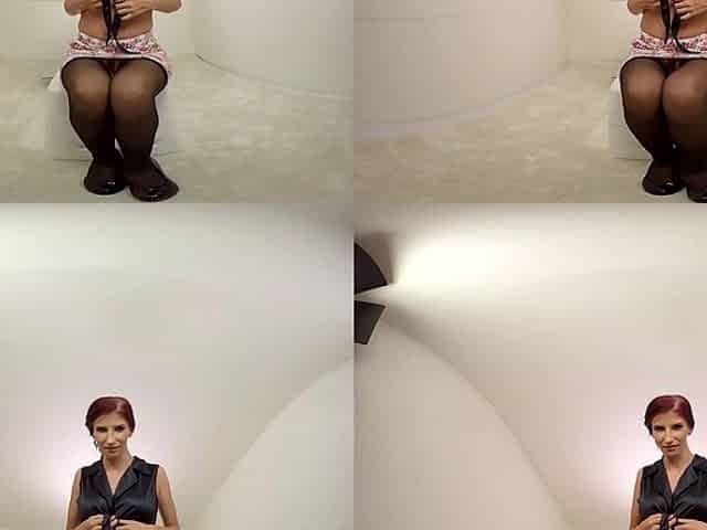 135 - Aria Rossi - Solo Model In Stockings Toying
