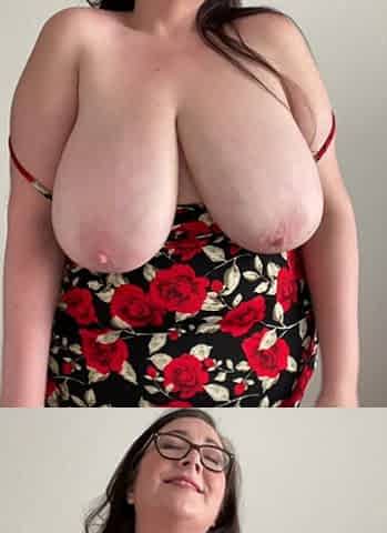 Curvy BBW MILF Shows off Hot Body and Big Tits in Tight Dress