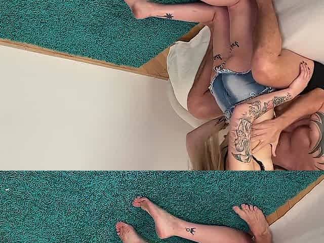 Casting Tattoo Model Gal tourns into butt-licking with beautifull 18yo cutie - Backstage Oral