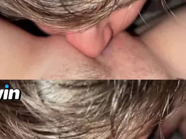 He did, and it was amazing. Cute blondie with furry poon cummed on his cum. Real duo homemade porn!