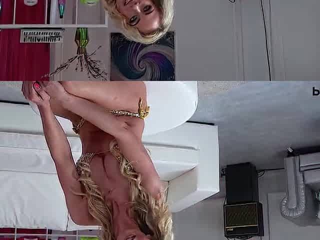 PERVECT Goldykim takes a biggest white weenie