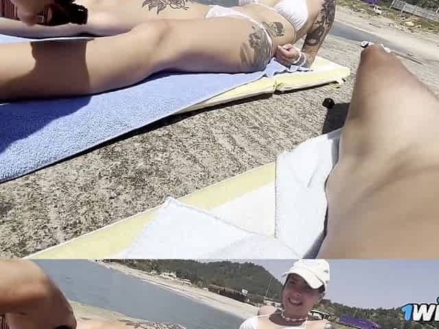 Verified Amateurs In Bold Beach Escapades: Nude Sunbathing And Stone Playtime