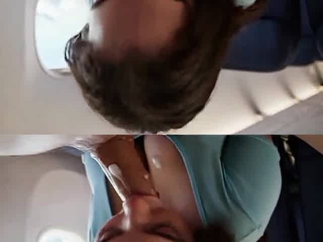 Big booty woman got a hardcore in the airplane (AI generated)