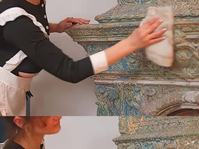 Maid Eats Cum From Rectal hole. 4K HD Tim Team