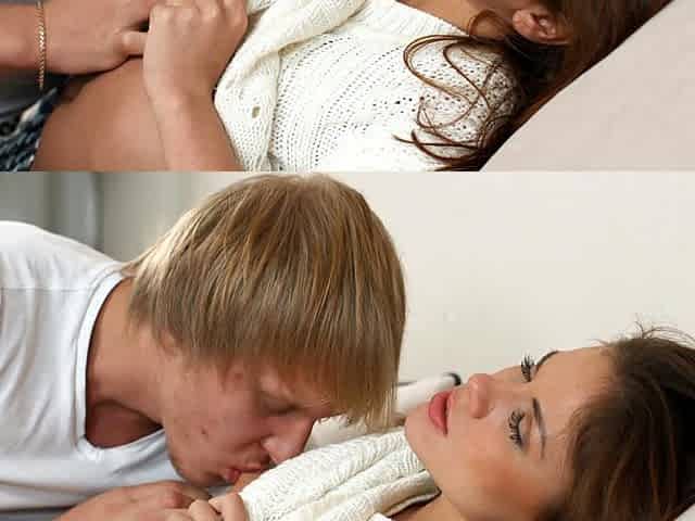 ShesNew Skinny brunette teen Mali Myer hardcore girlfri