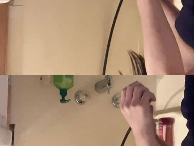 Hana Wash Her Hair on the Bathtub Small Tit so Nice