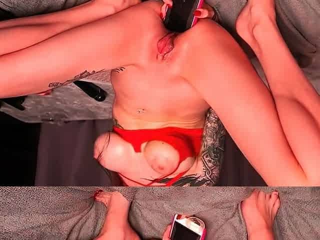 Beautiful Sonya having a horny solo toy masturbation