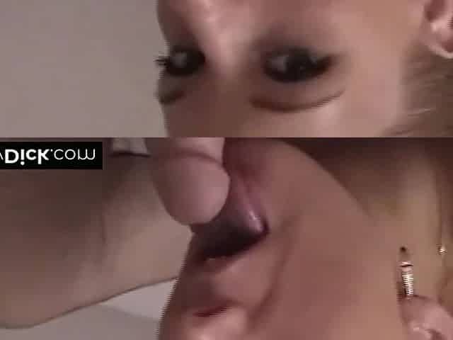 Hot Blonde Knows How To Handle Small Dicks With Her Mouth