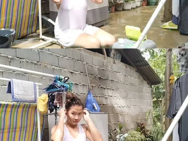 pinay naglive stream sa fb naligo...