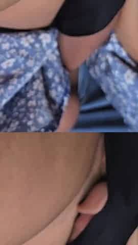 Stranger Slides Cock Under Her Short Dress and Creampies Her Pussy Hard on Crowded Bus - Risky Public Fuck