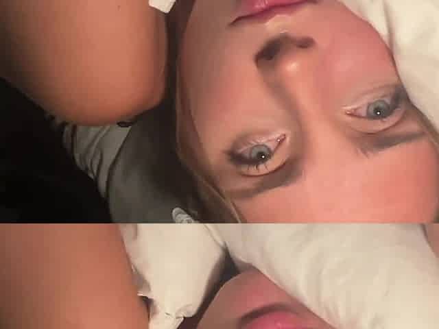 Charming Slim Blonde Cutie Came To Shared Bed With Her Step-bro & Made Him Cum Twice