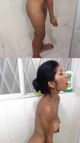 I make sexy movie for my lover in the shower.