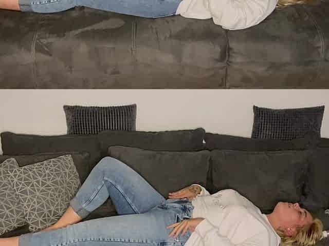 Masturbation on the Sofa Multiple Oragasms Trembling Moaning Hot Wet Tight Pussy Foreplay Before Sex