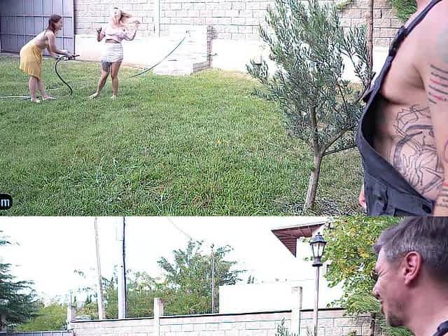 Father's gardener provides supplementary anal services