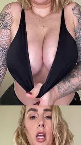 Let Me Tease You with My Natural Tits They Need Your Cock in Them