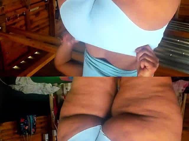 Plump Black Booty in Panty twerk tease...