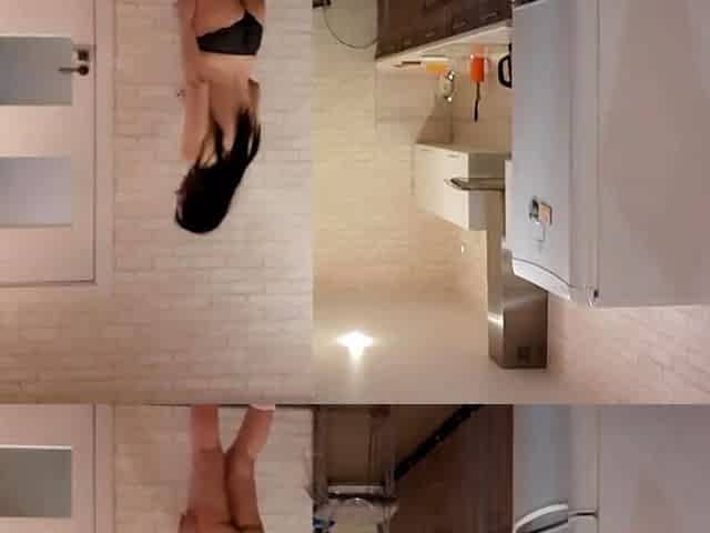 Big-Titted Brunette MILF Pussy Play on Webcam
