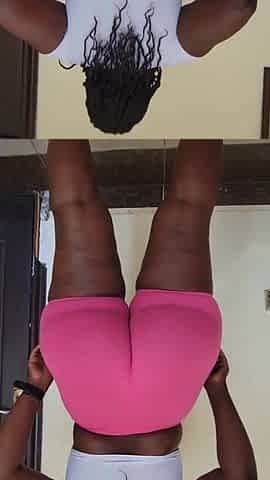 See Apple Bottom 52 Wedgie Action in Loose Panties - Large Round Butt in Focus