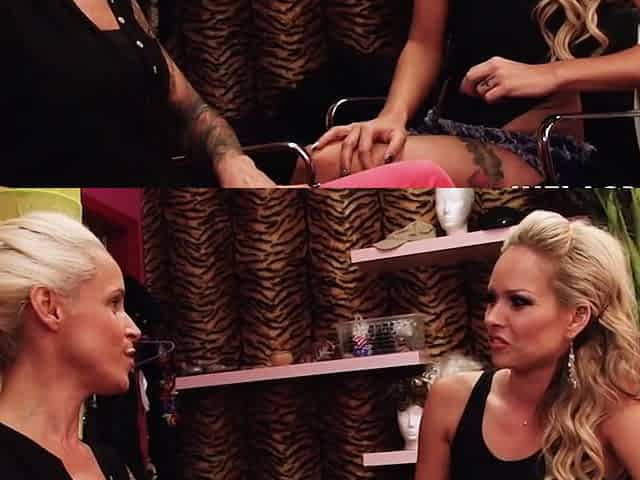 Busty blondie gets black pumped