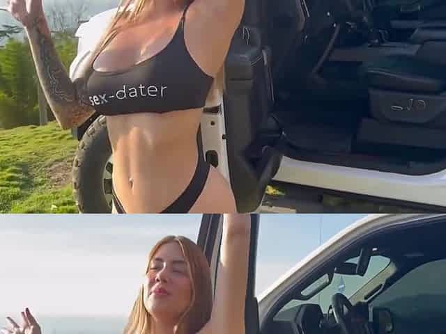 Very Hard Fuck In My Car With A Stranger I Found On App With Sara Blonde