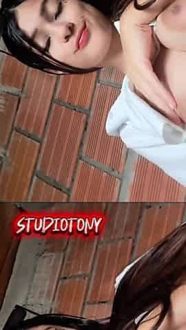 Young Mexican Woman Masturbates with a Dildo Wet Vagina