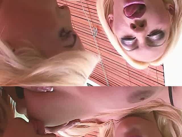 BIZARRE PLEASURES Scene-three_Pair of breasty blond t-girls have a fun every other's booties