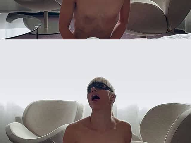 Amateur Blonde Gives A Handjob POV