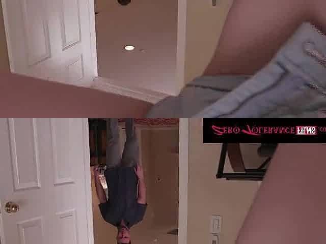ZERO TOLERANCE FILMS - Ailee Anne Teases Stepdad with Butt in Short-Shorts