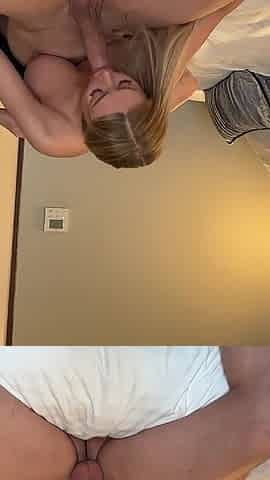 Blonde Slut with Angel Face Gets Fucked Hard in Hotel Pt1