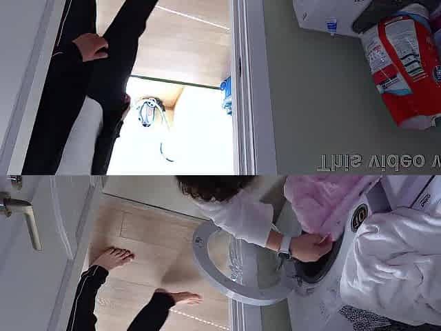 Stepmommy Is Fastened up and Drilled in the Butt with a Gag in Her Throat, in a Indecent Laundry Room