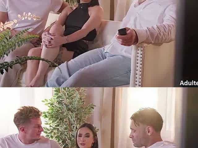 Sexy Latin babe Lucy Mendez Double Penetration Trio