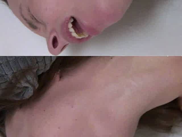 Small tit brunette gives a nice hard blowjob and fuck