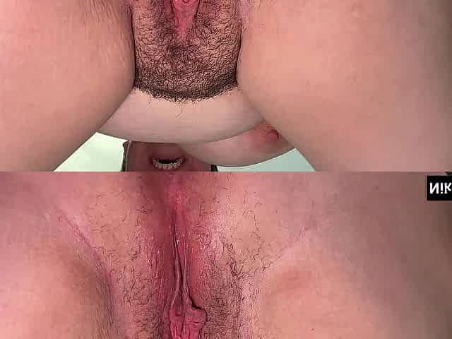 Love button Sucker Soaking Soaked Shaggy Vagina Close Up