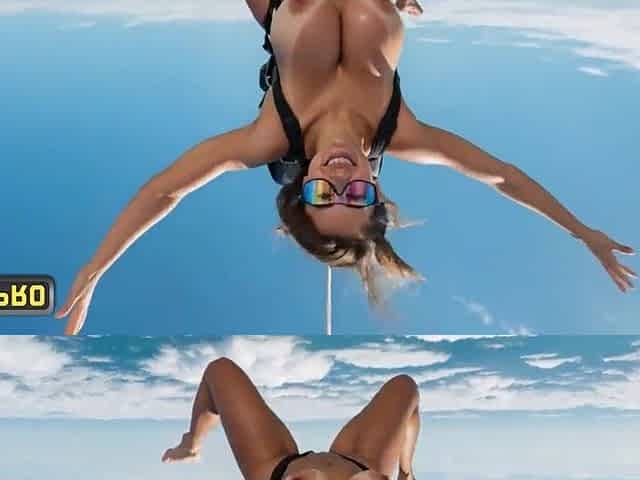 Ai daring skydiver lands directly into wild excitement in exciting high-quality Ai generated ass slam