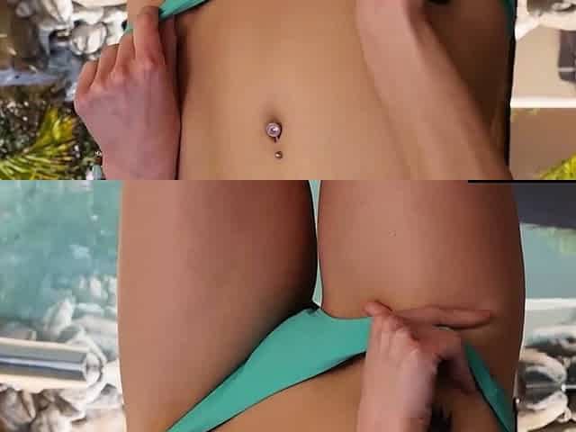 Skinny hottie Darah loves naked surfing