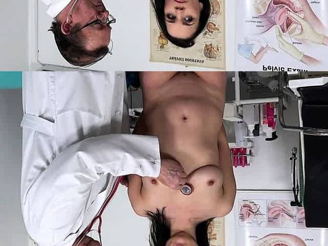 Busty brunette bitch with big boobs