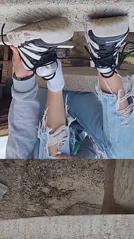 Melissa Nike soles and feet