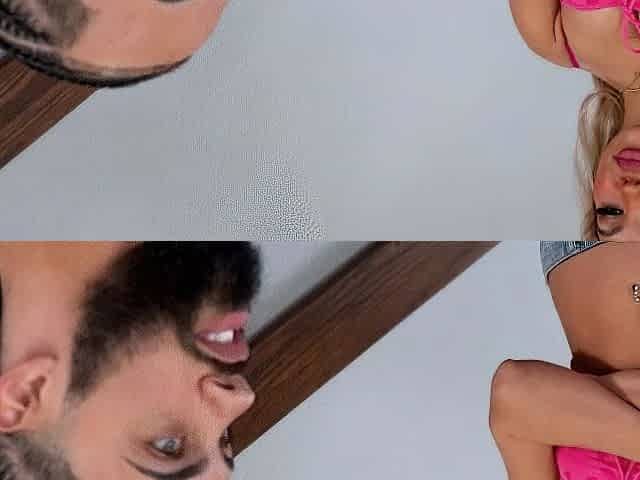 Klixen and blonde teen blowjob and handjob