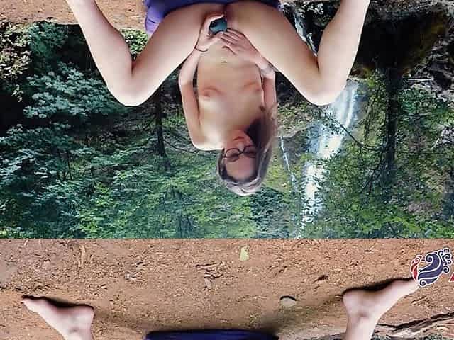 Teen toying her tight pussy