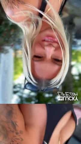 Tall Blond Hottie Cameron Cohen Shows Her Skills At Couch