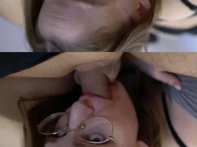Hot amateur blonde milf gives sexy pov blowjob