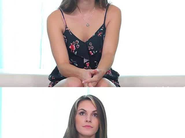 Brunette solo masturbation on webcam