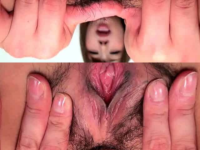 Hot teen fingers and toys her shaved pussy