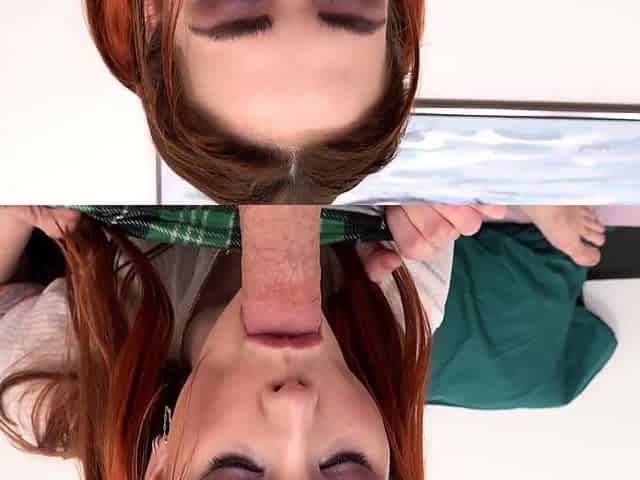 Thick horny slut Siri wakes you up to suck your cock, ride